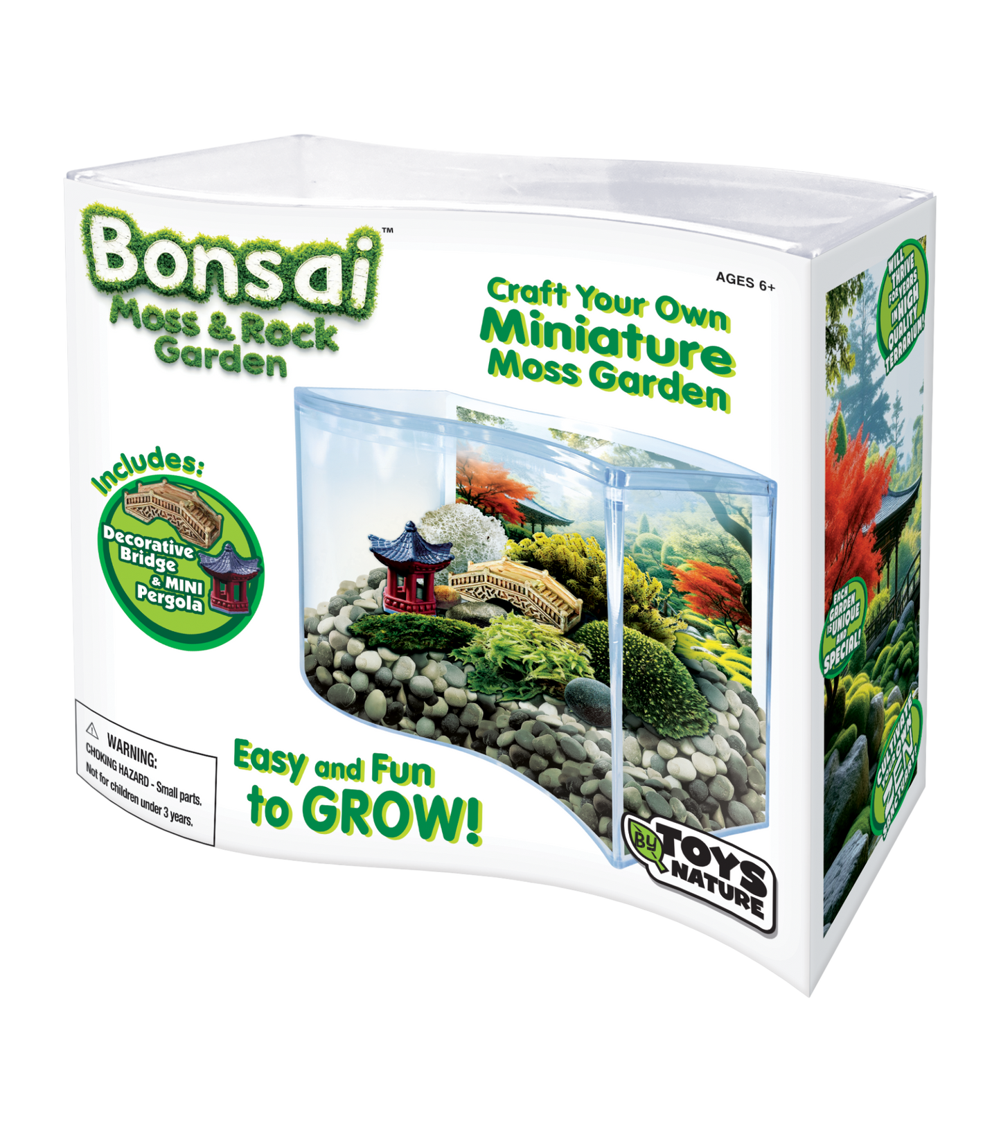 Bonsai Moss & Rock Garden Wave Terrarium