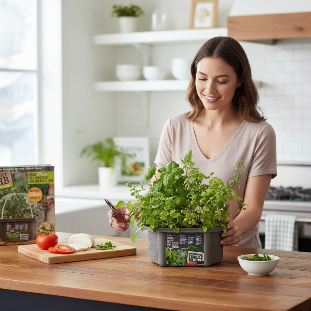 Culinary Herb Collection Biosphere Terrarium