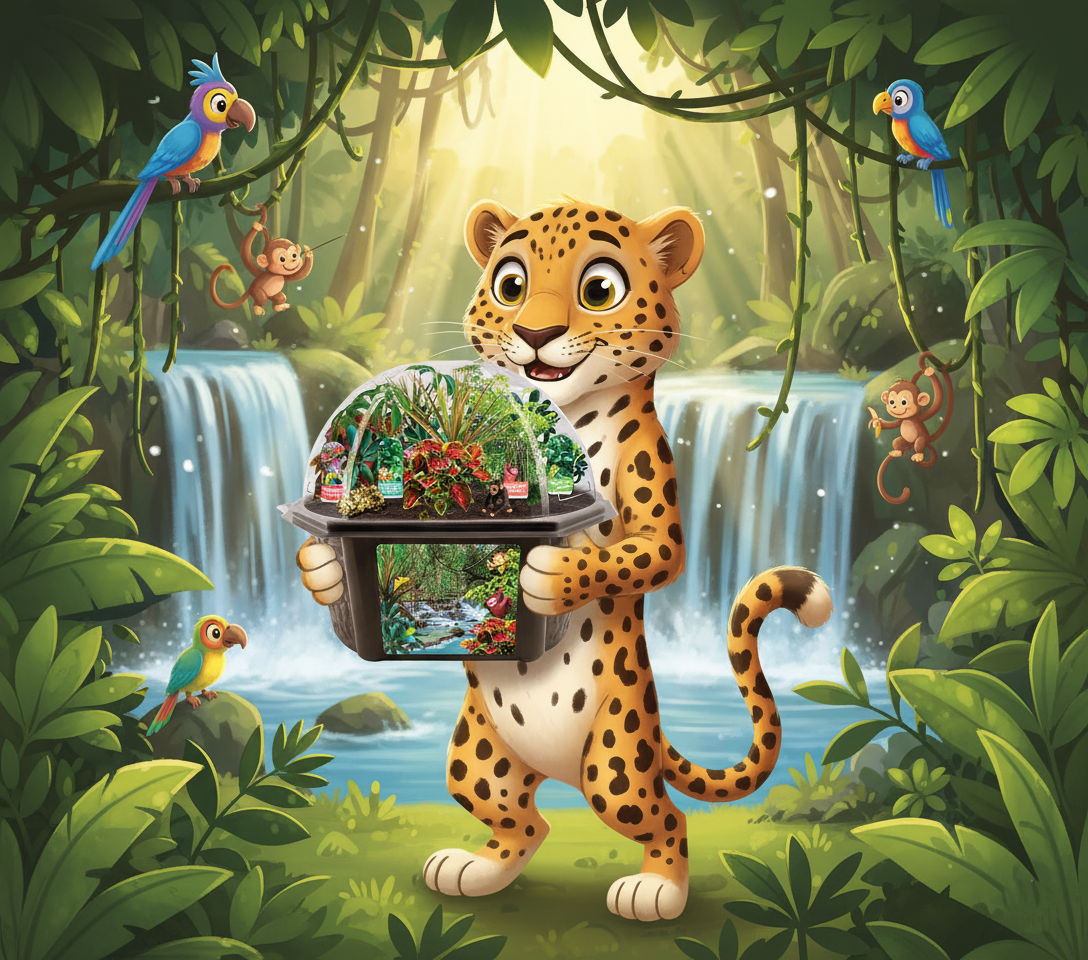 Tropical Rainforest Jungle Biosphere Terrarium