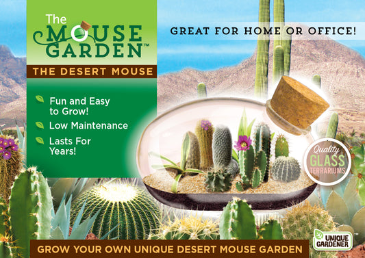 The Desert Mouse Garden Glass Terrarium with Cork