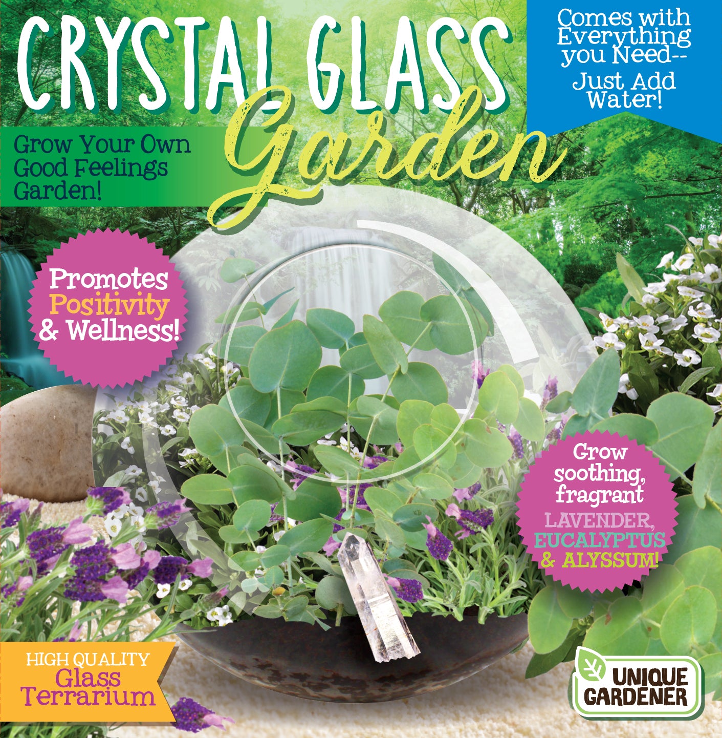 Crystal Glass Garden Seed Starting Terrarium