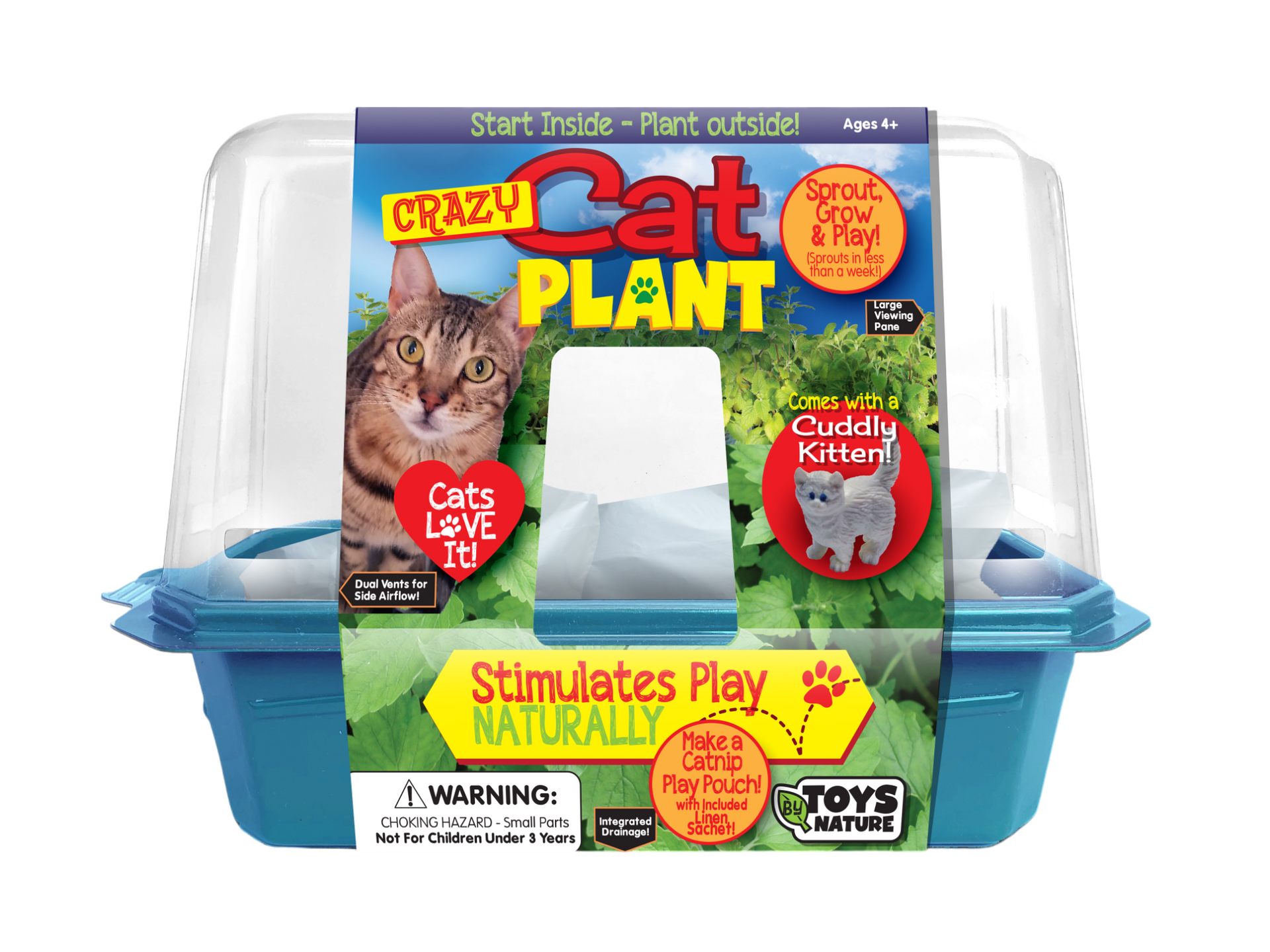 その他 CAT Crazy Cat Plant Mini World Terrarium – Unique Gardener