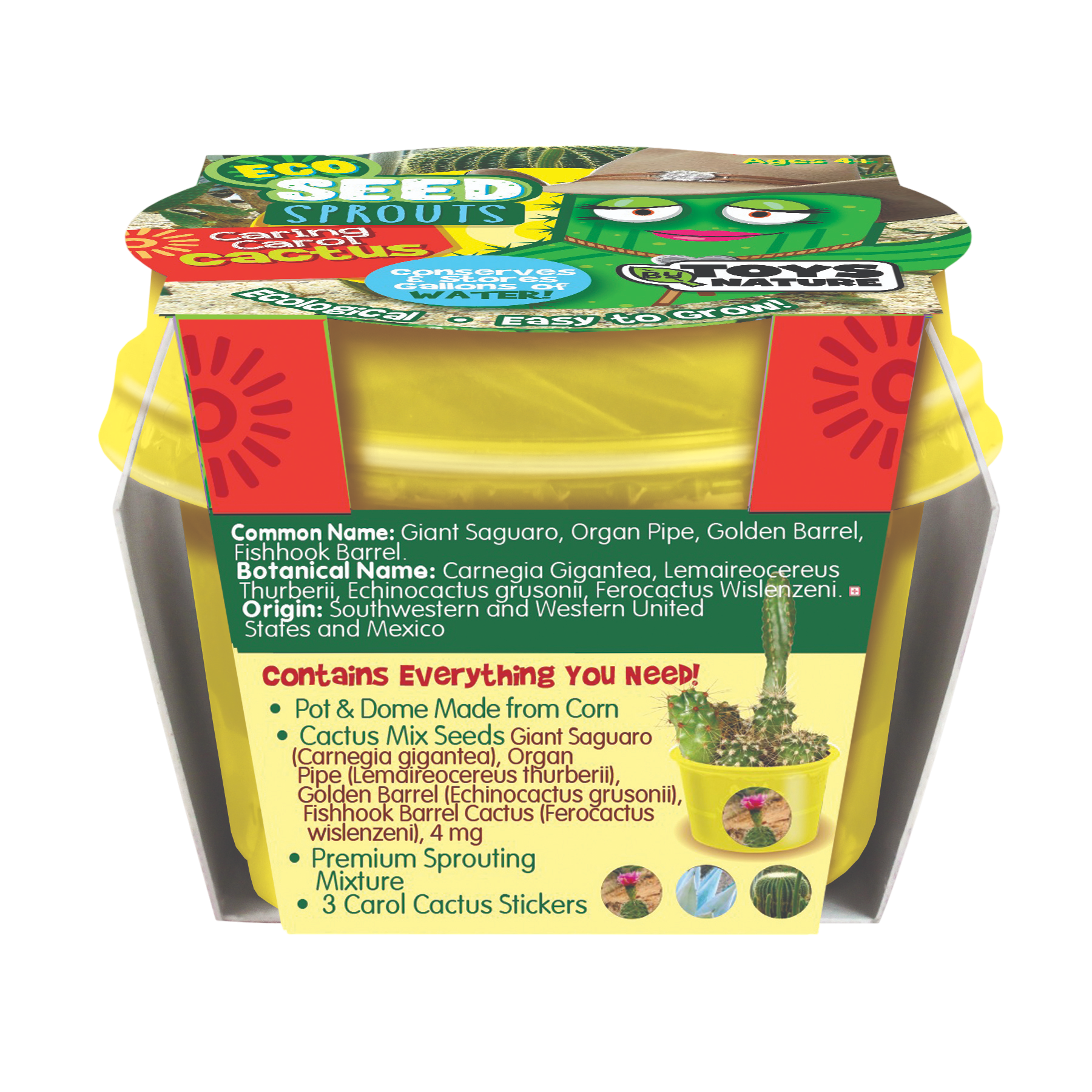 eco plant seeds Eco Seed Sprouts 6 Variety Assortment Pack – 1 of Each