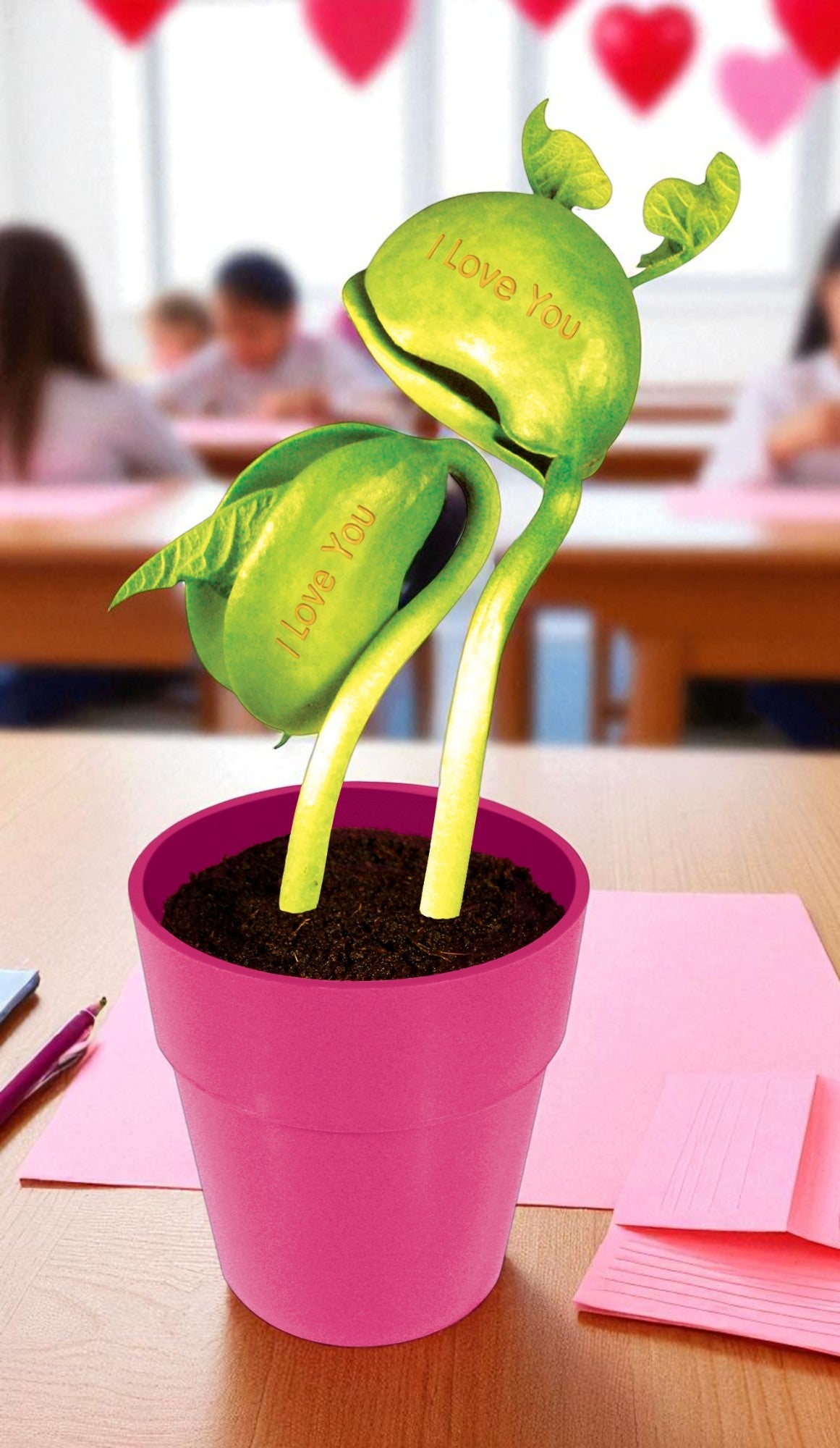i love you seed plant I Love You Bean Grow Kit