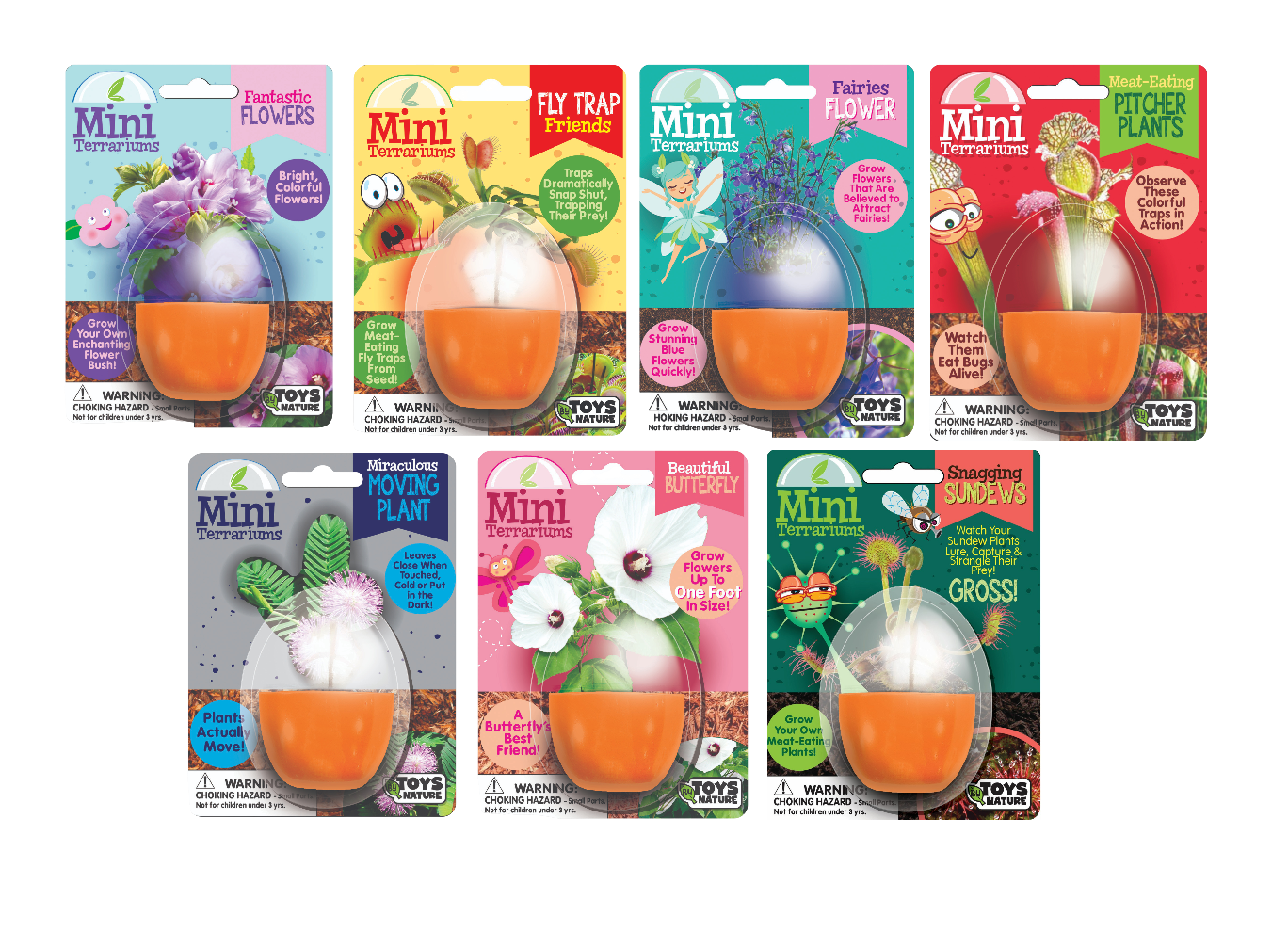 Mini Terrarium Bundle - 1 Each of 7 Varieties